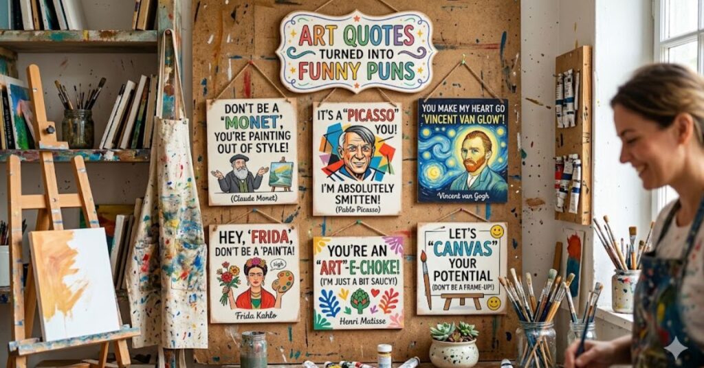 Art Quotes Turned Into Funny Puns