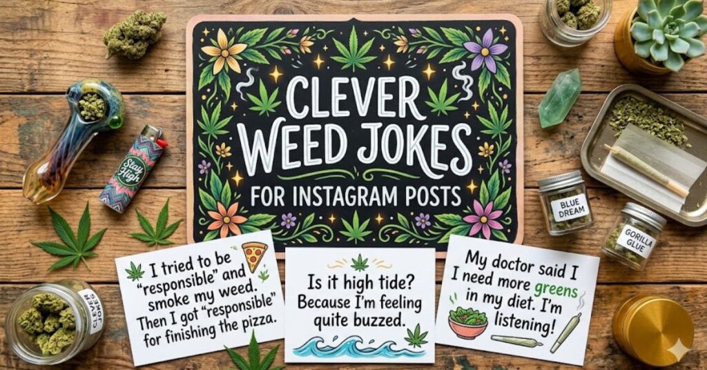 Clever Weed Jokes for Instagram Posts