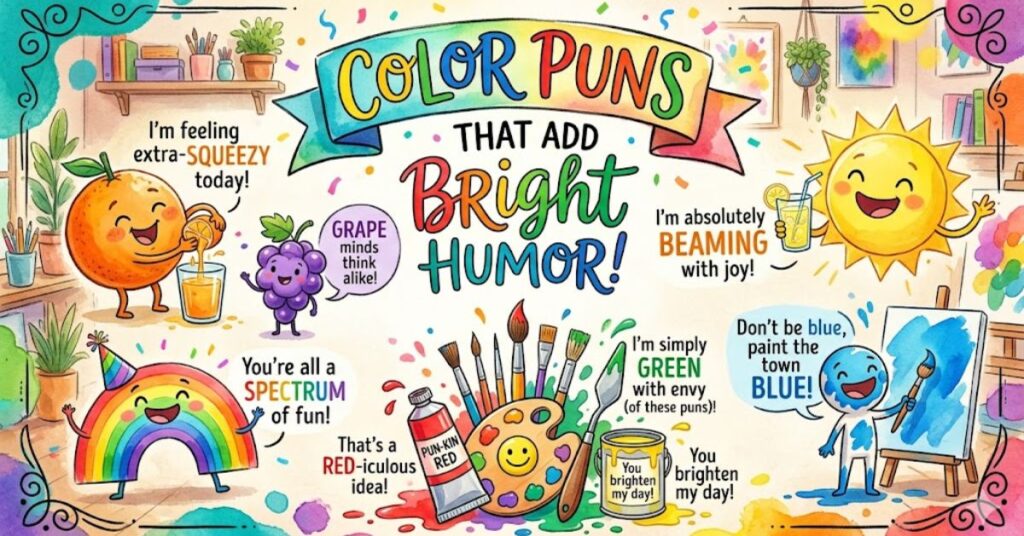 Color Puns That Add Bright Humor