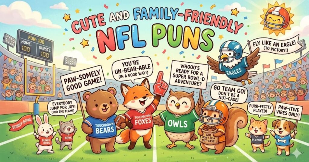 Cute and Family-Friendly NFL Puns