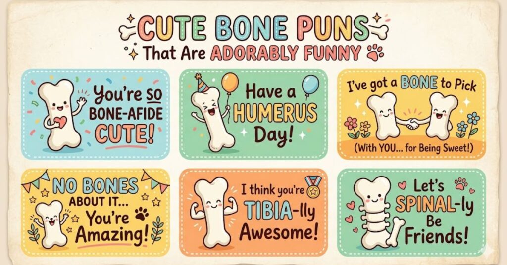 Cute Bone Puns That Are Adorably Funny