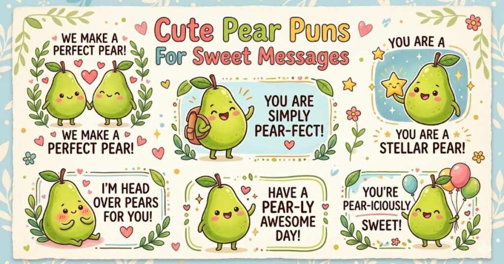 Cute Pear Puns For Sweet Messages