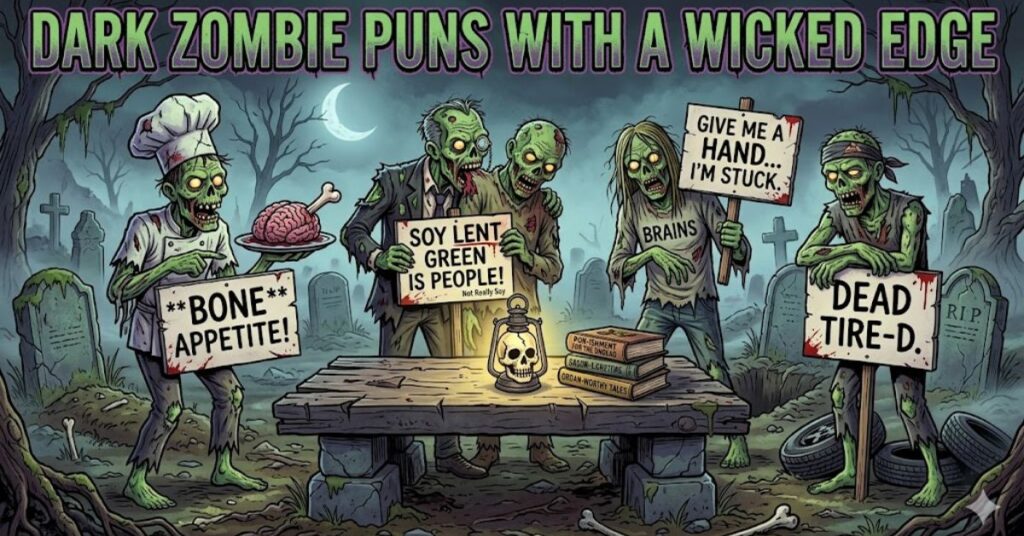 Dark Zombie Puns With A Wicked Edge