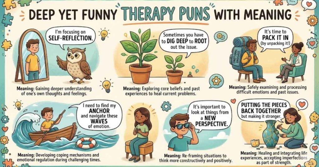 Deep Yet Funny Therapy Puns With Meaning