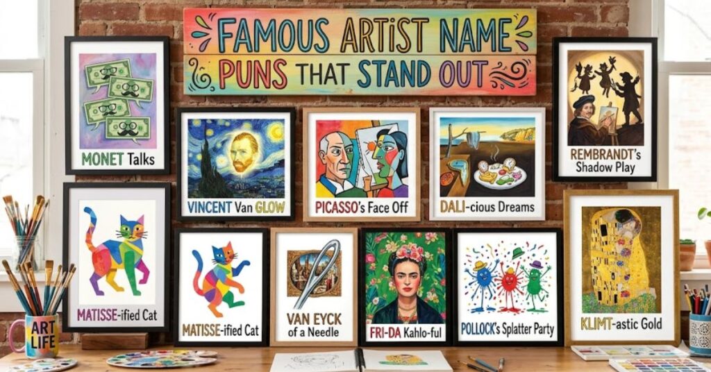 Famous Artist Name Puns That Stand Out