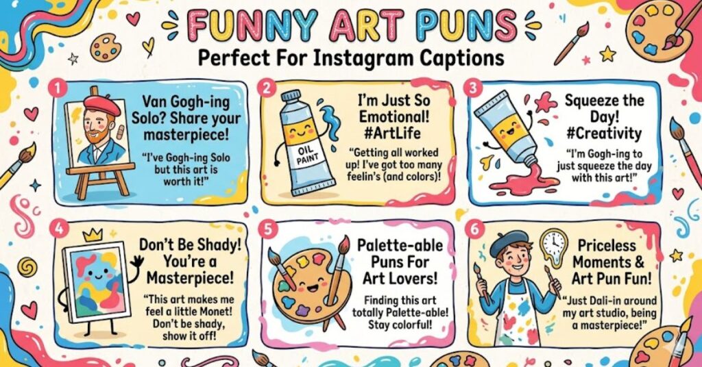 Funny Art Puns Perfect For Instagram Captions
