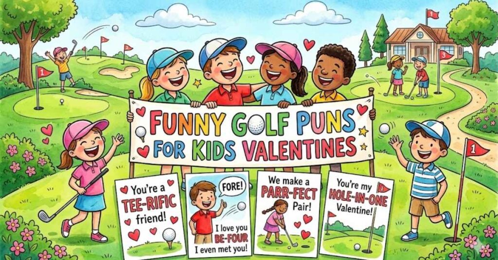 Funny Golf Puns for Kids Valentines