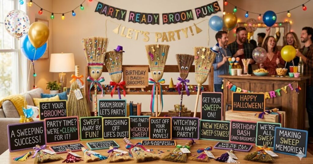 Party Ready Broom Puns For Any Occasion