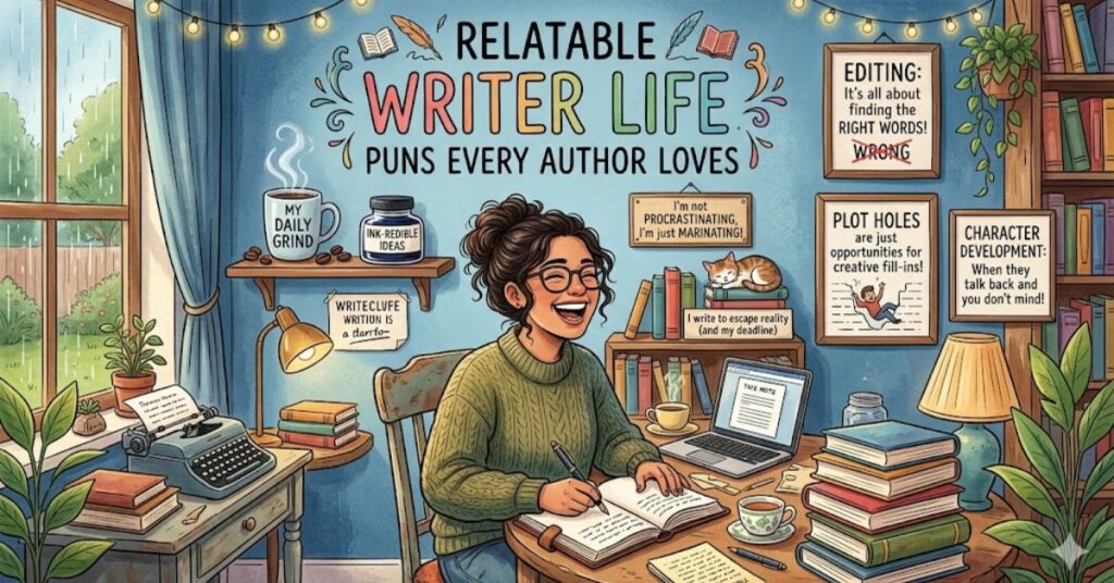 Relatable Writer Life Puns Every Author Loves