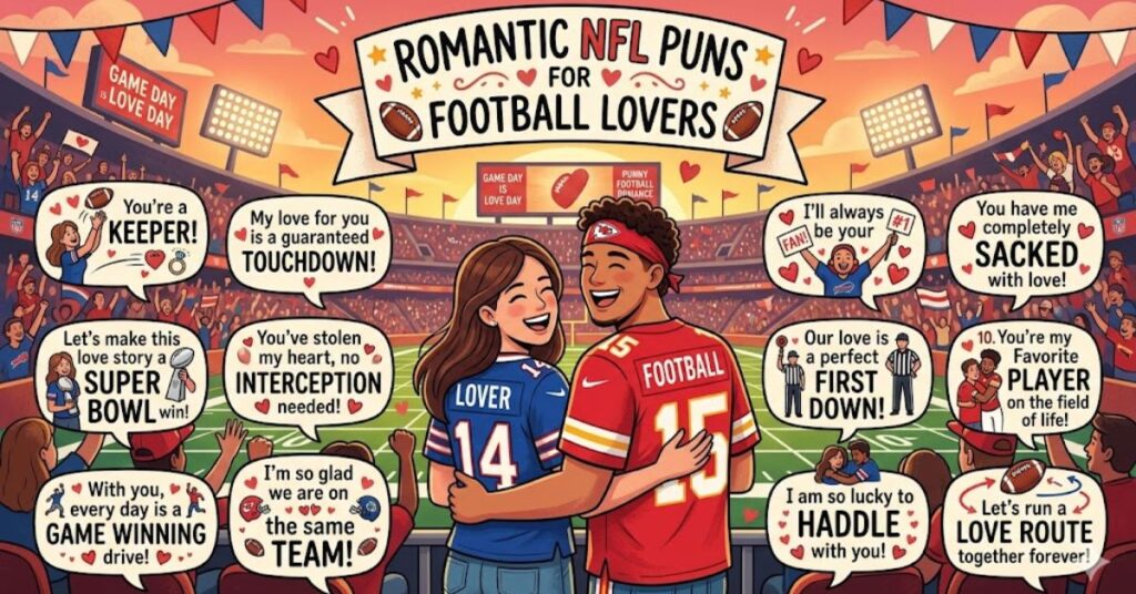 Romantic NFL Puns for Football Lovers