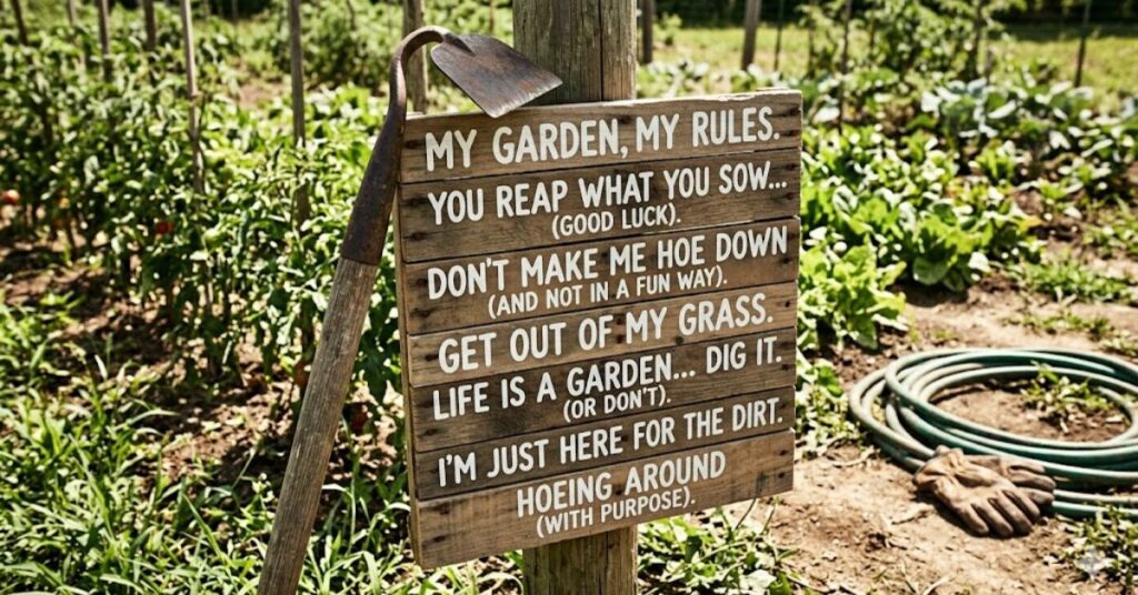 Sarcastic Hoe Puns With Attitude