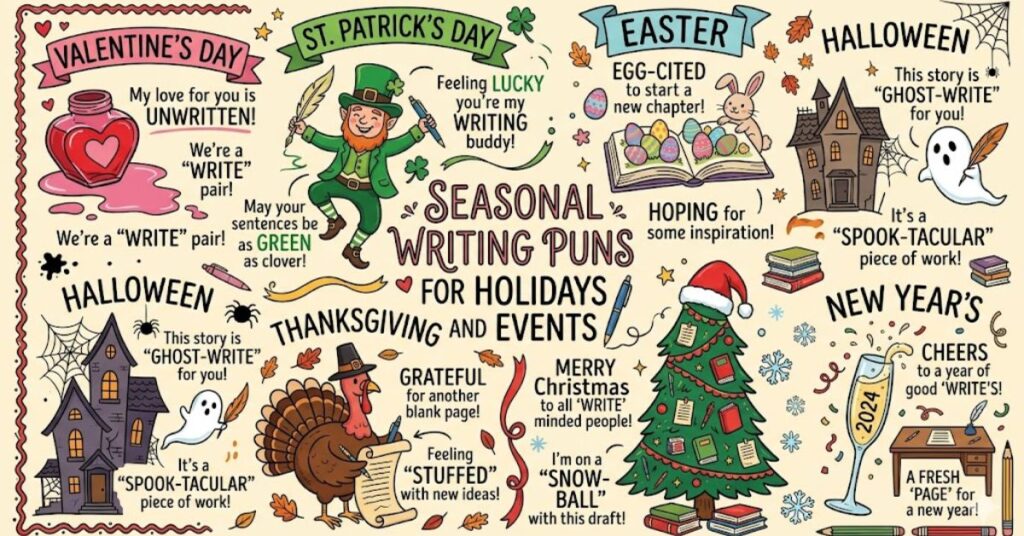 Seasonal Writing Puns For Holidays And Events