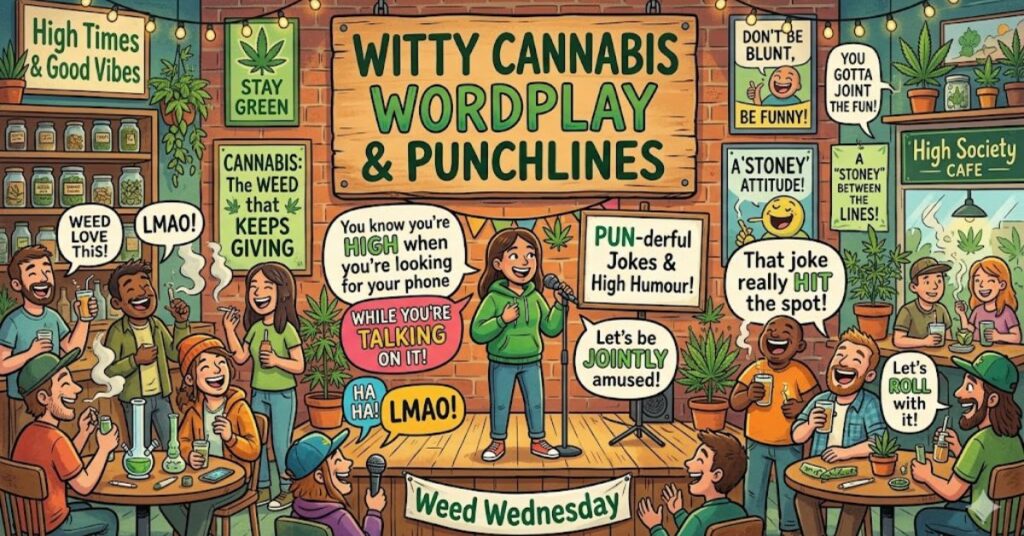 Witty Cannabis Wordplay and Punchlines