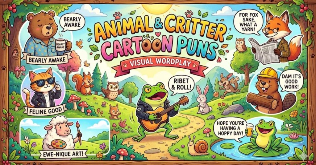 Animal & Critter Cartoon Puns