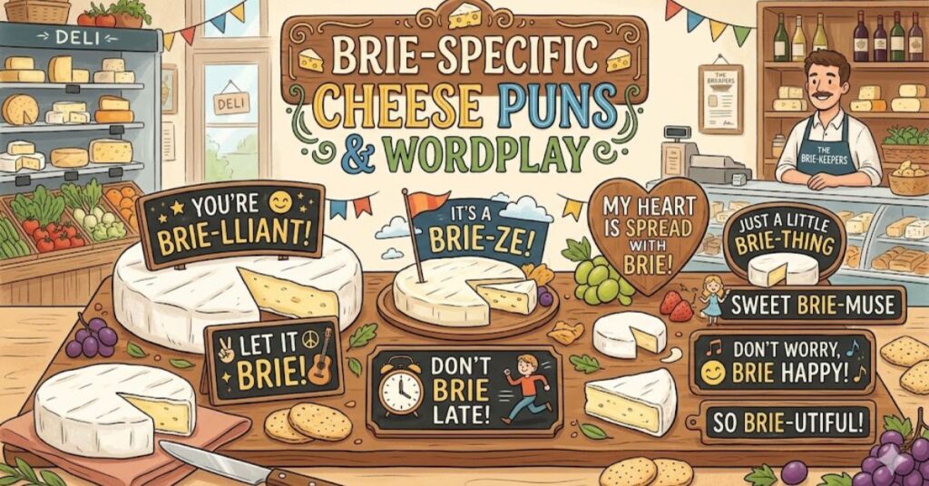 Brie Specific Cheese Puns and Wordplay