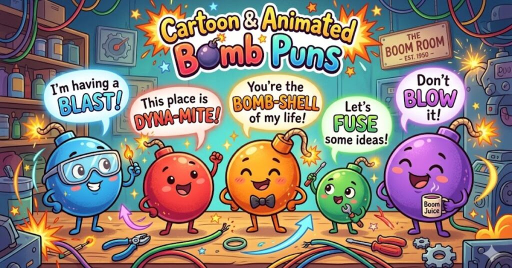 Cartoon & Animated Bomb Puns