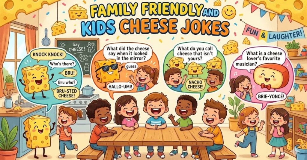 Family Friendly and Kids Cheese Jokes