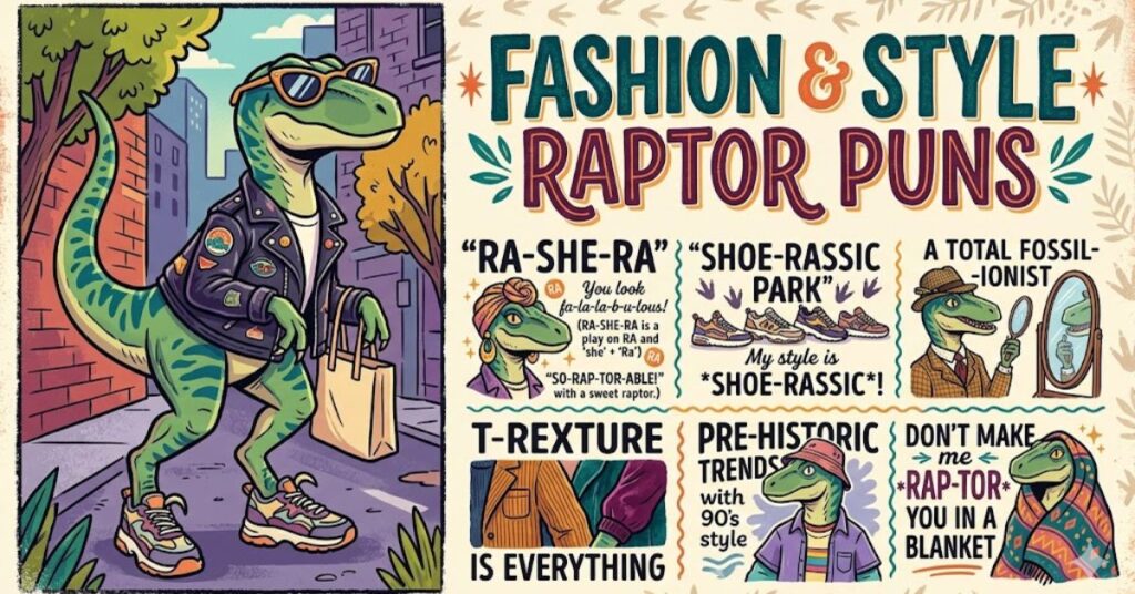 Fashion & Style Raptor Puns