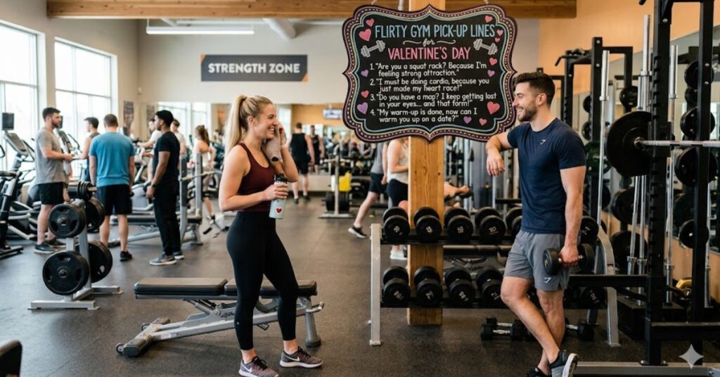 Flirty Gym Pick-Up Lines for Valentine’s Day