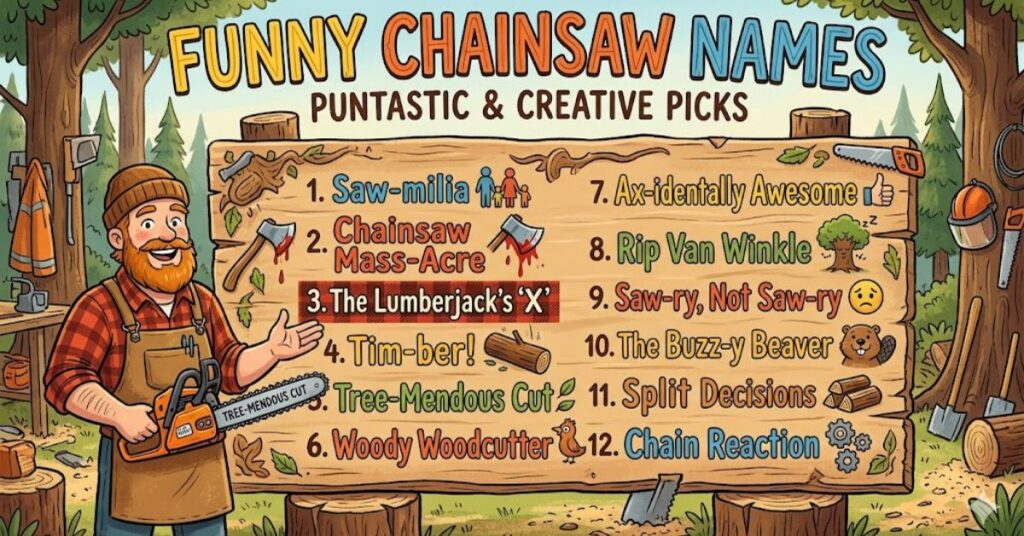 Funny Chainsaw Names Puntastic & Creative Picks