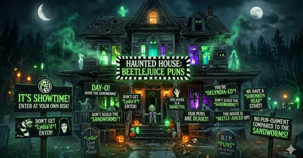Haunted House Beetlejuice Puns