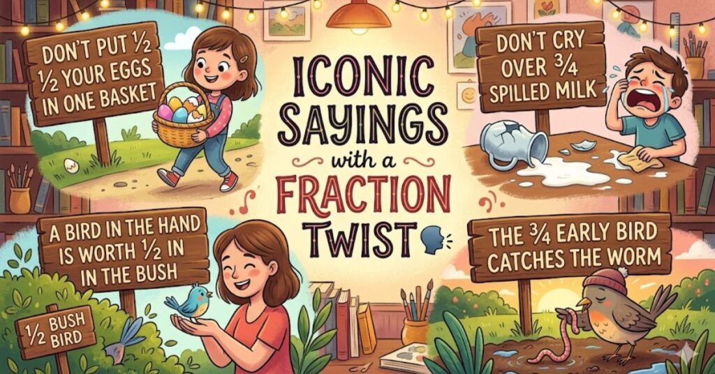 Iconic Sayings with a Fraction Twist 🗣️