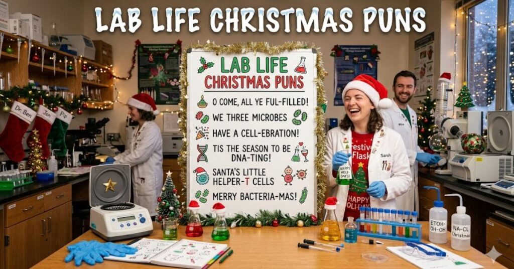 Lab Life Christmas Puns