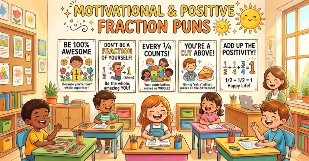 Motivational & Positive Fraction Puns 🌞