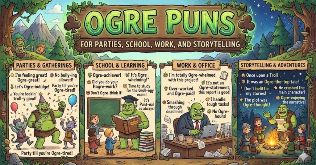 Ogre Puns for Parties, School, Work, and Storytelling