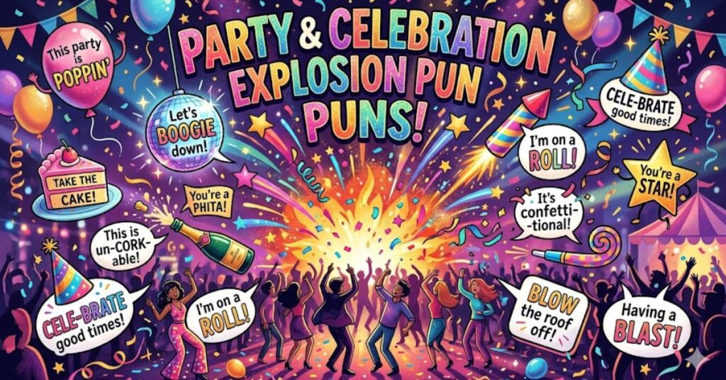 Party & Celebration Explosion Puns