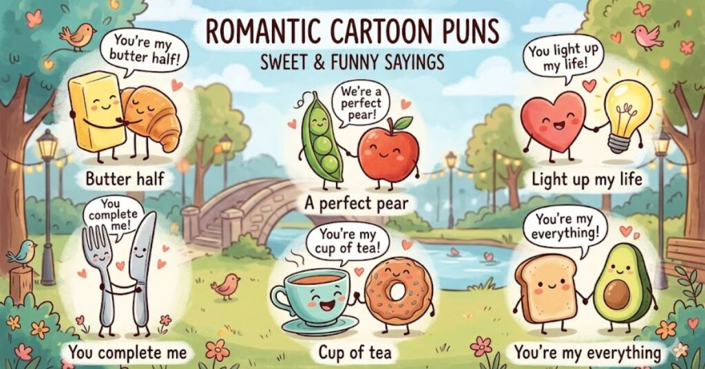 Romantic Cartoon Puns