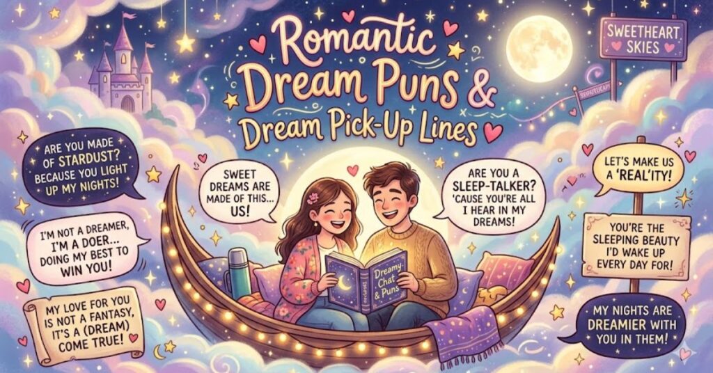 Romantic Dream Puns & Dream Pick-Up Lines ❤️