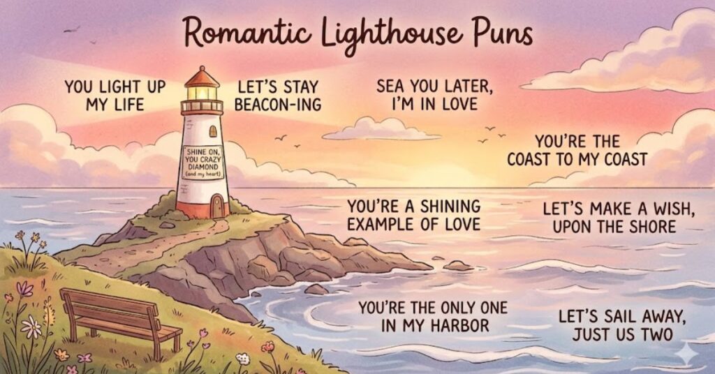 Romantic Lighthouse Puns