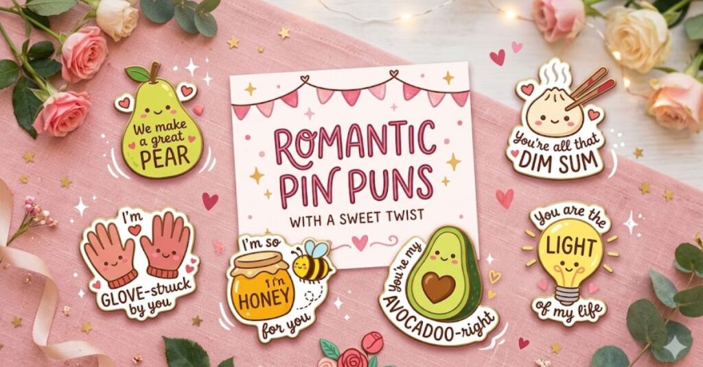 Romantic Pin Puns With A Sweet Twist