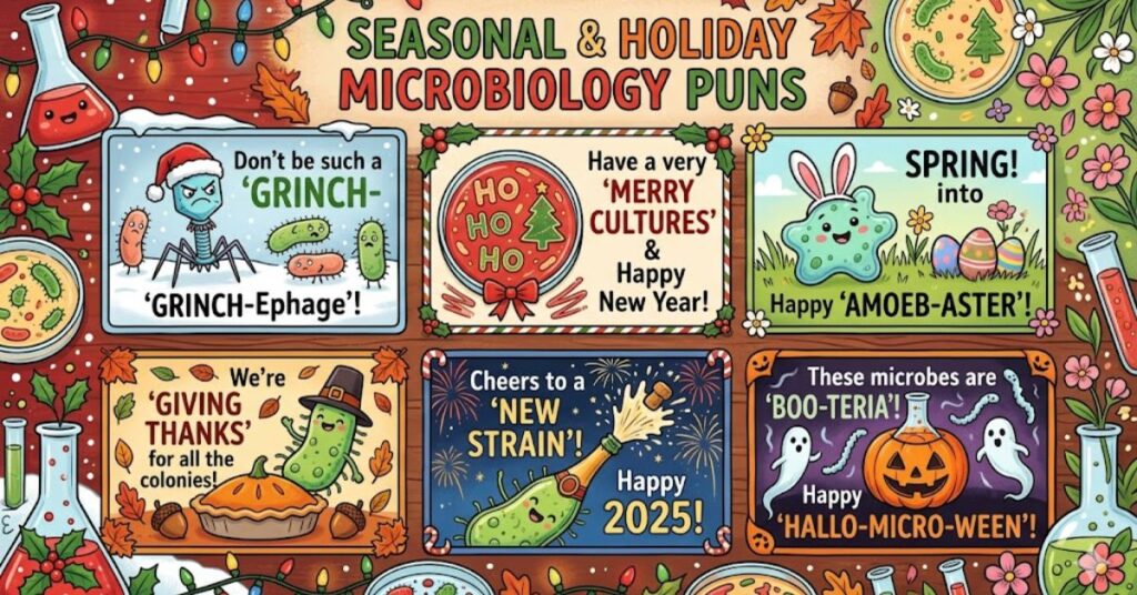Seasonal and Holiday Microbiology Puns