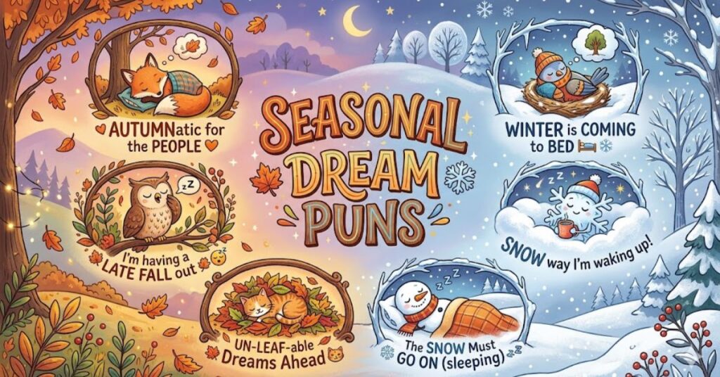 Seasonal Dream Puns 🍁❄️