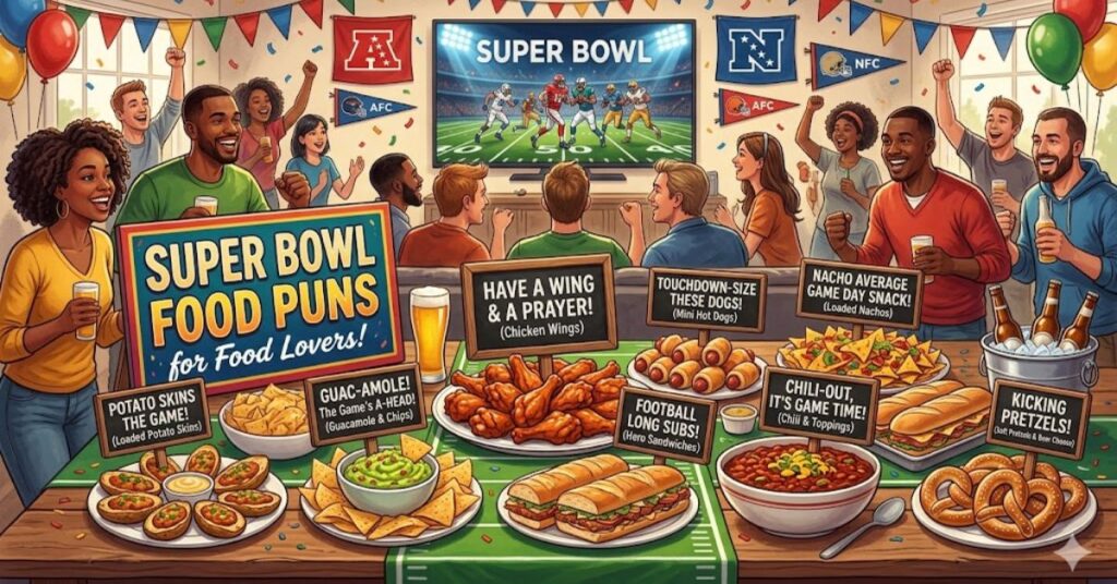 Super Bowl Food Puns for Food Lovers