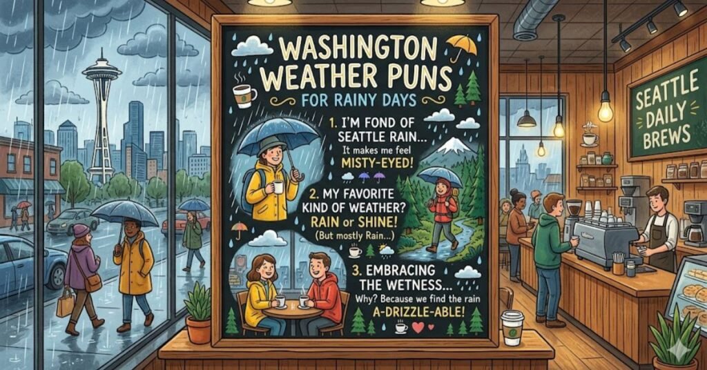 Washington Weather Puns For Rainy Days