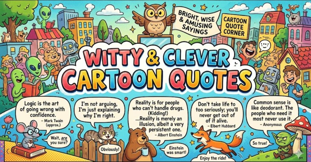 Witty & Clever Cartoon Quotes