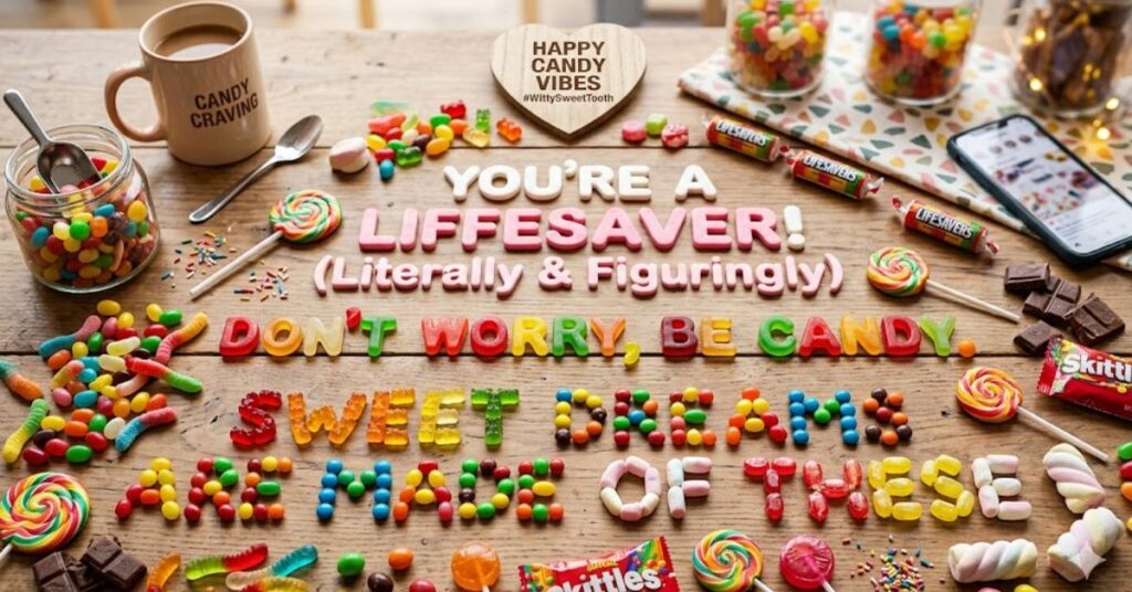 Witty Candy Wordplay For Social Media