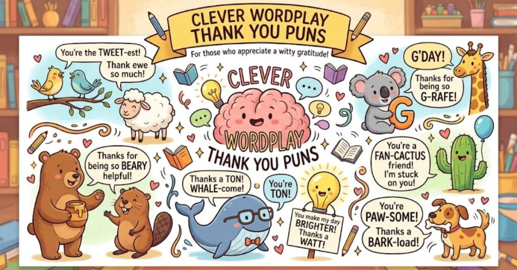 🧠 Clever Wordplay Thank You Puns