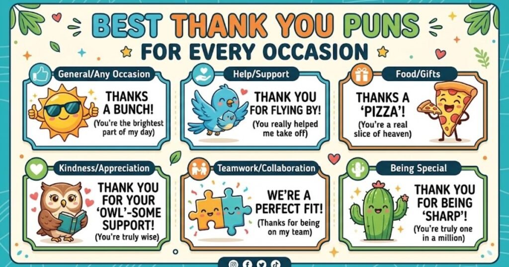 Best Thank You Puns for Every Occasion
