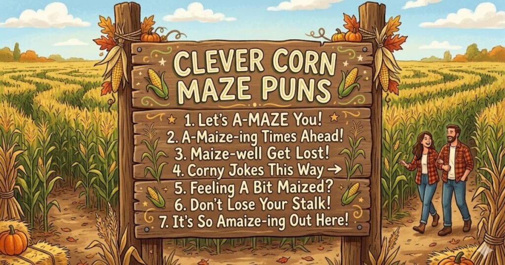 Clever Corn Maze Puns