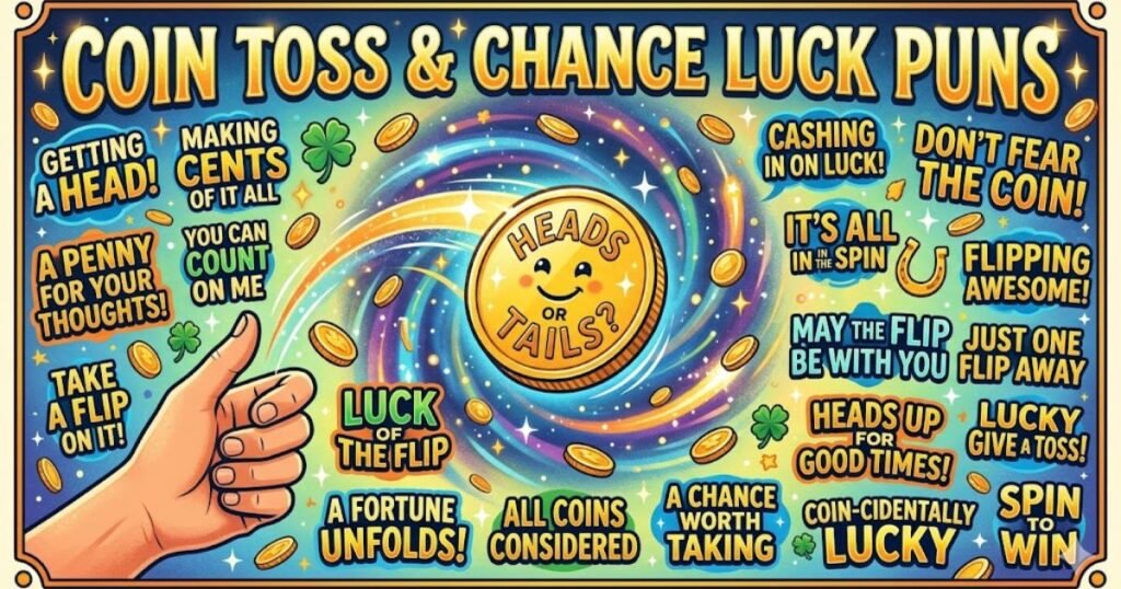 Coin Toss and Chance Luck Puns