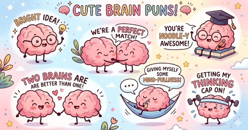 Cute Brain Puns
