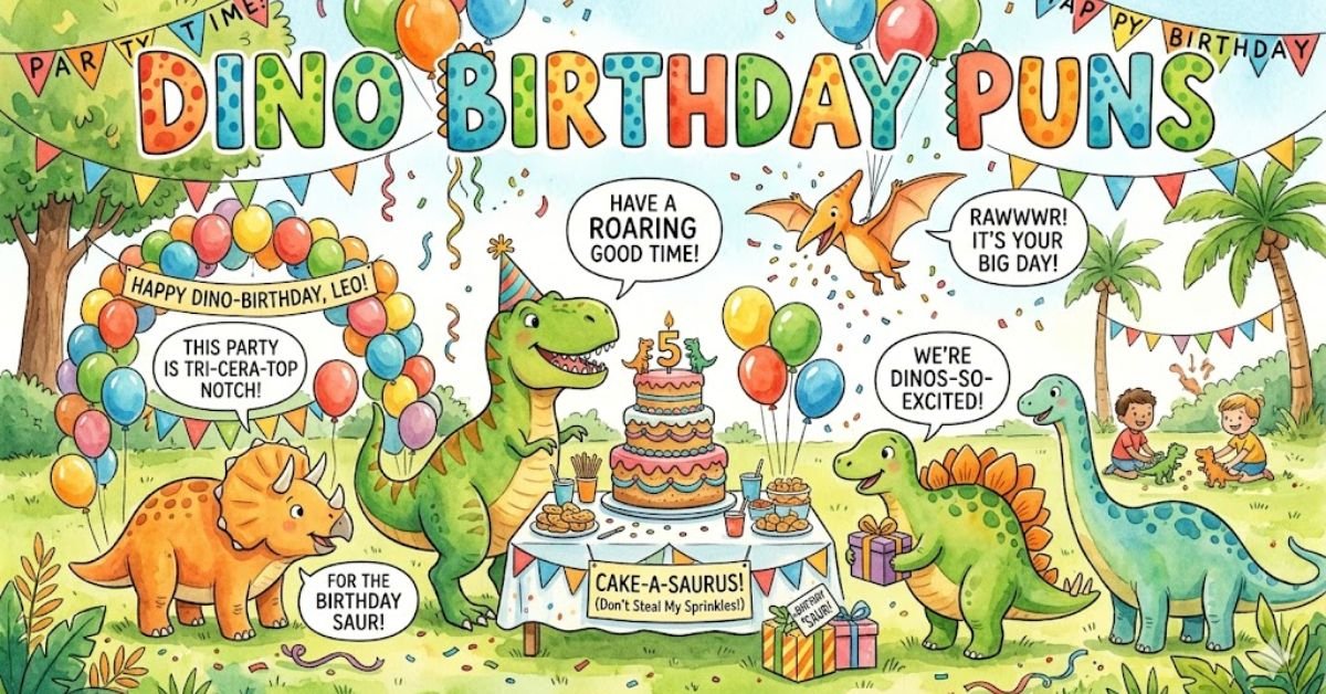 Dino Birthday Puns