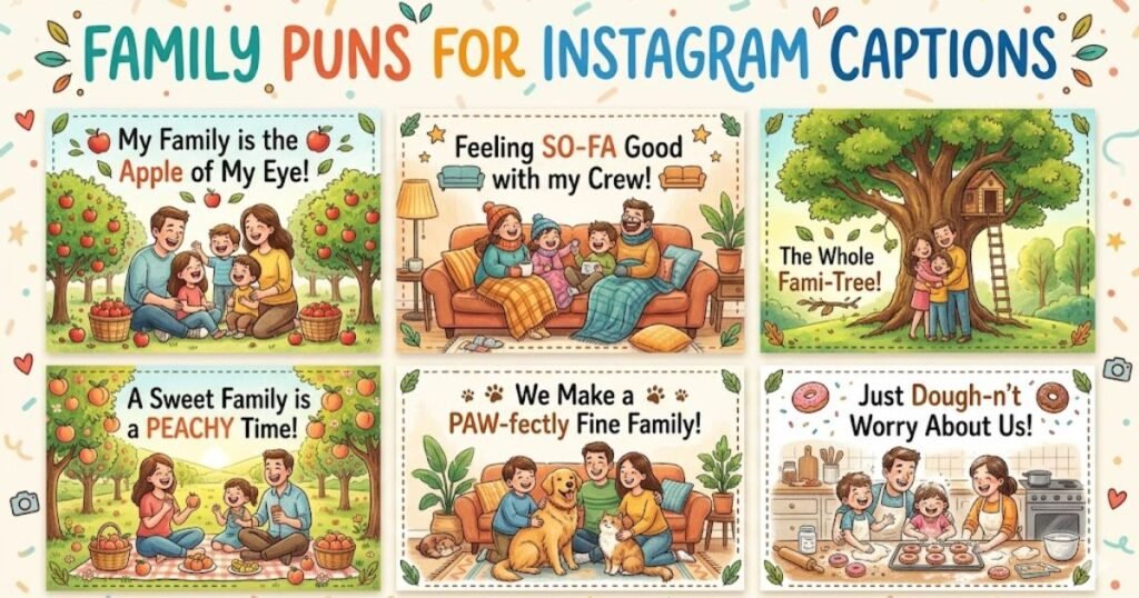Family Puns for Instagram Captions