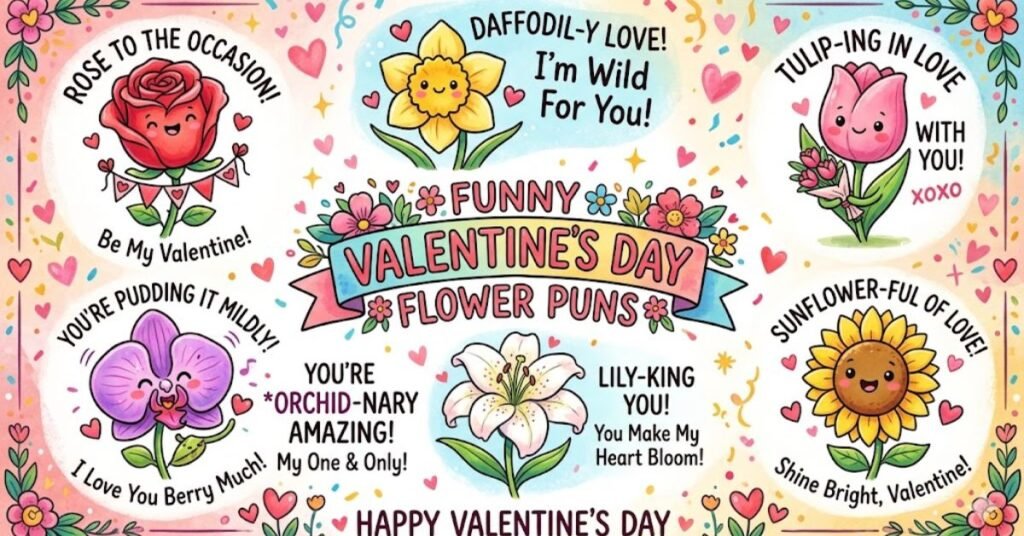 Funny Valentine’s Day Flower Puns