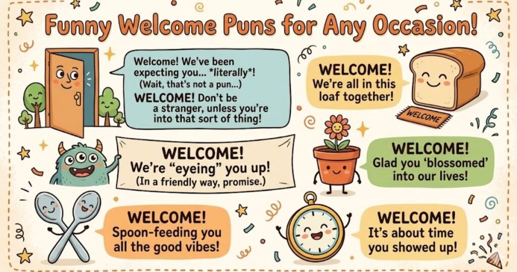 Funny Welcome Puns for Any Occasion