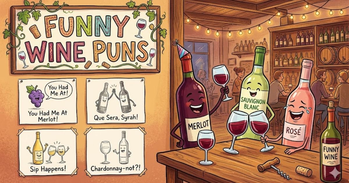 Funny wine puns